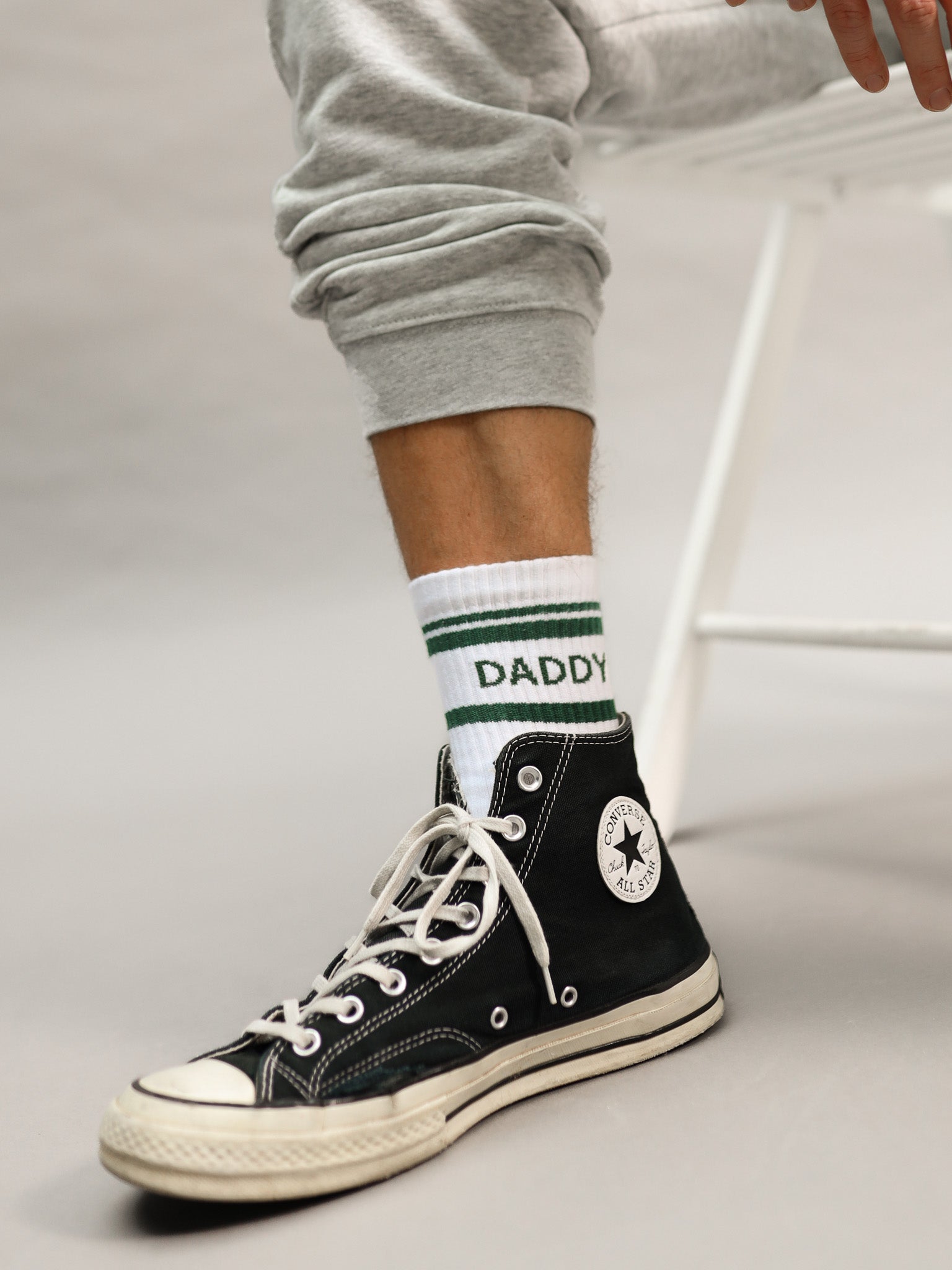 DADDY Striped Socken - green
