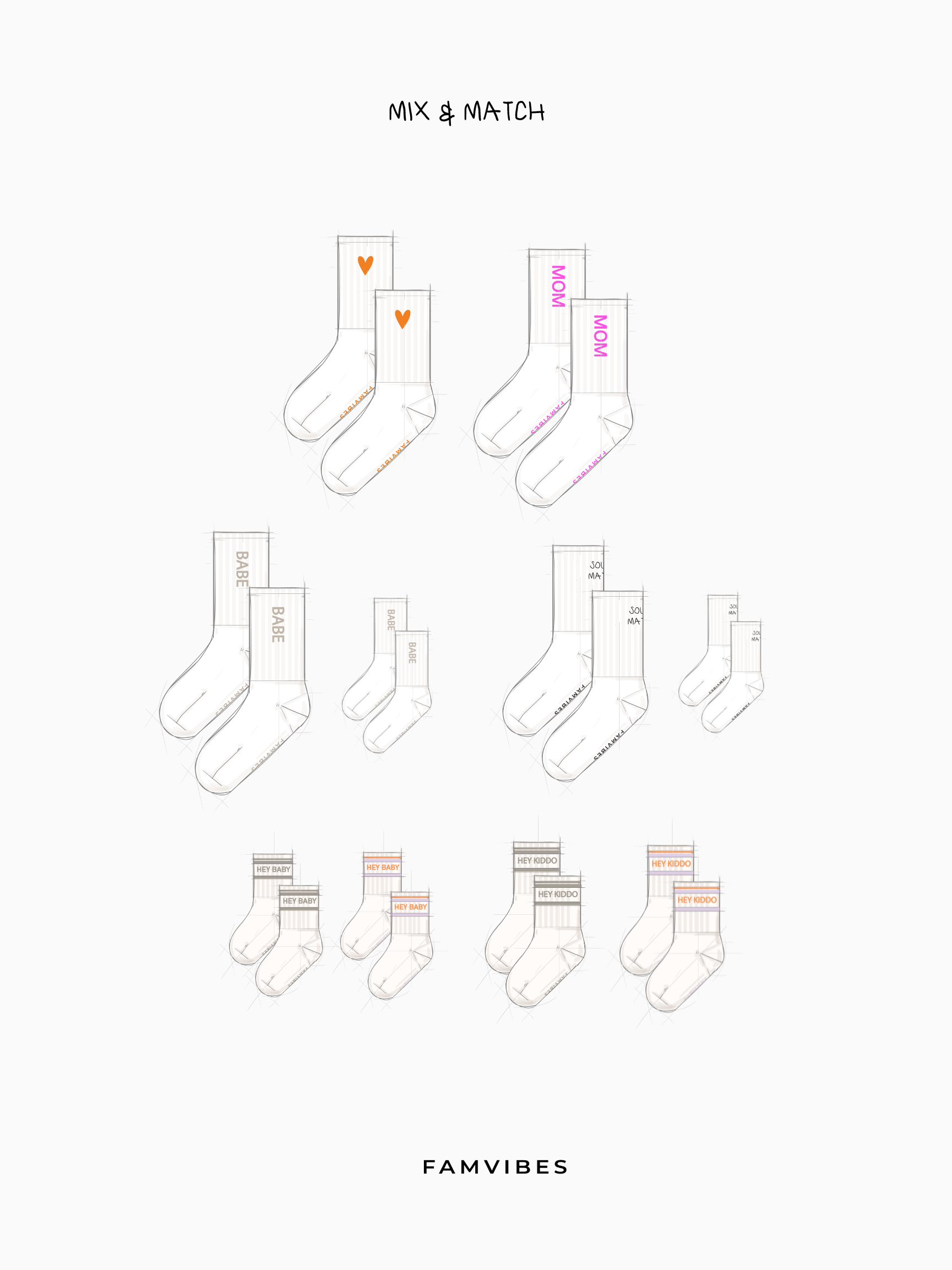 HEY KIDDO Socken - taupe