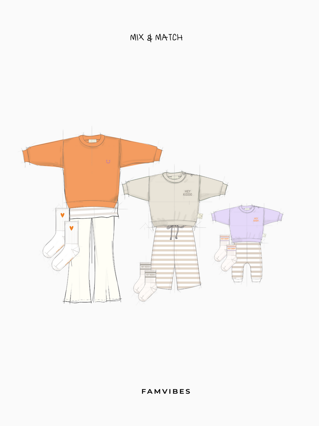 HEY BABY Socken - lavender