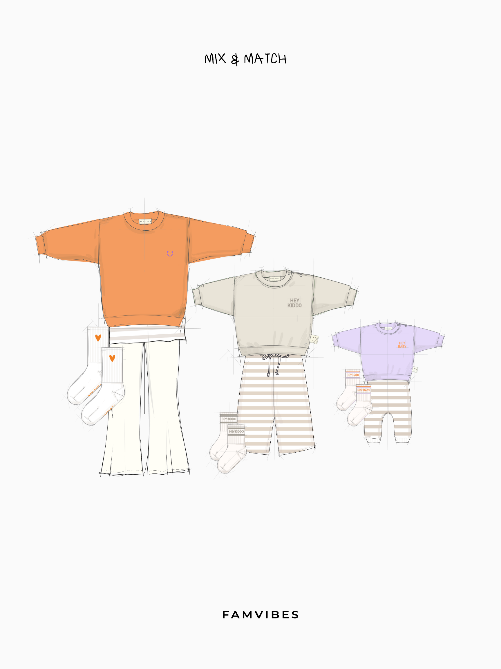HEY BABY Socken - lavender