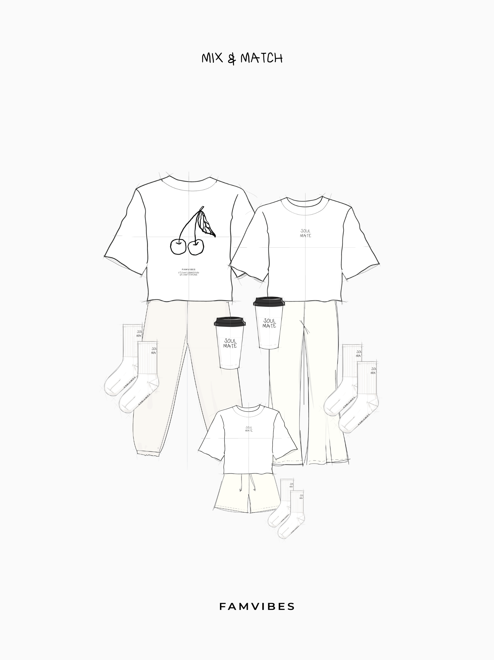 Soulmate Socken Kids - weiß