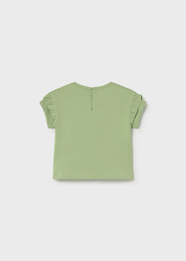 1080- Green S/s printed t-shirt