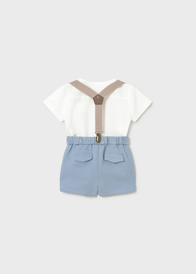 1278- blue short set