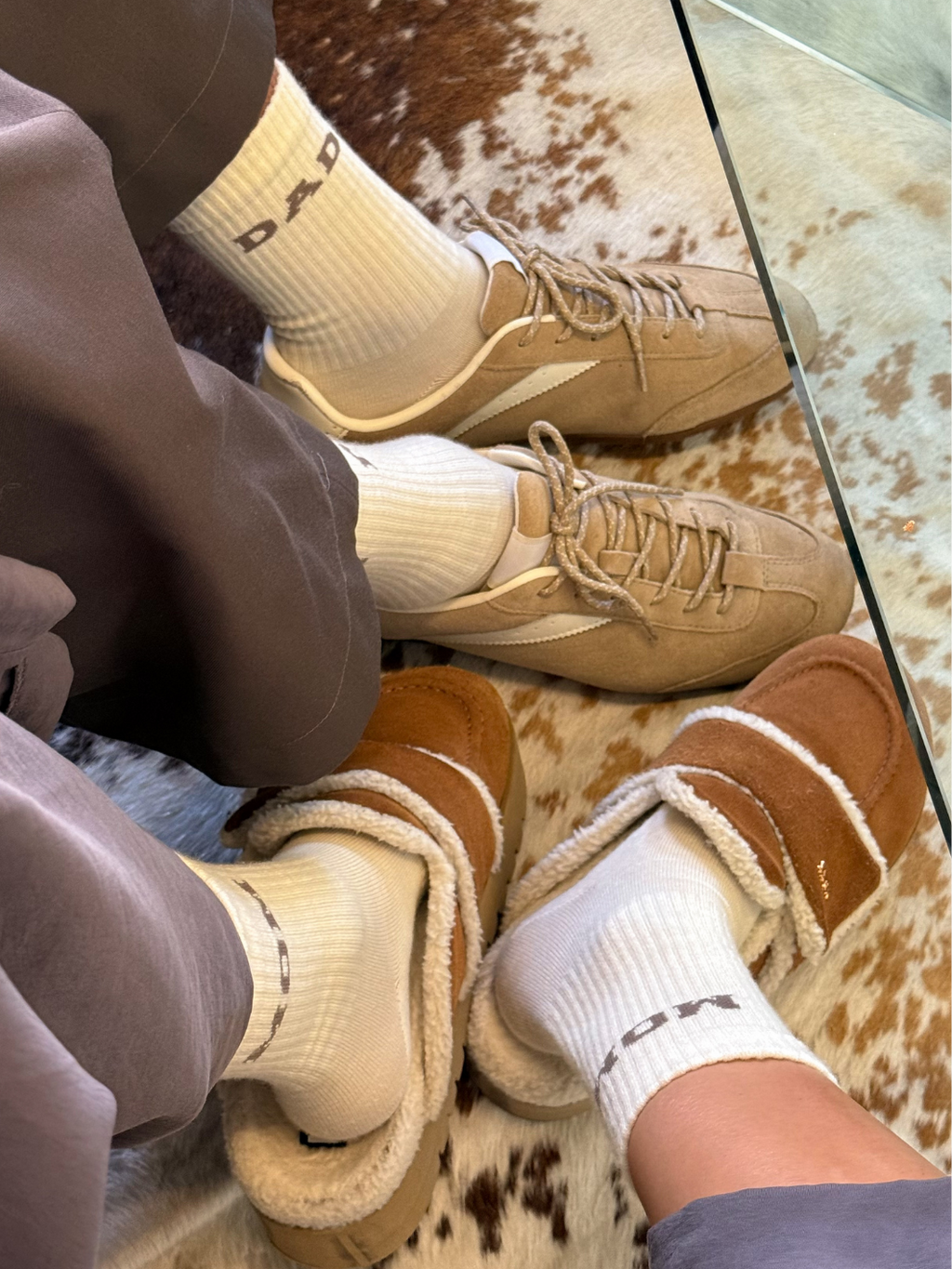 Family Socken Set - Wollsocken College taupe