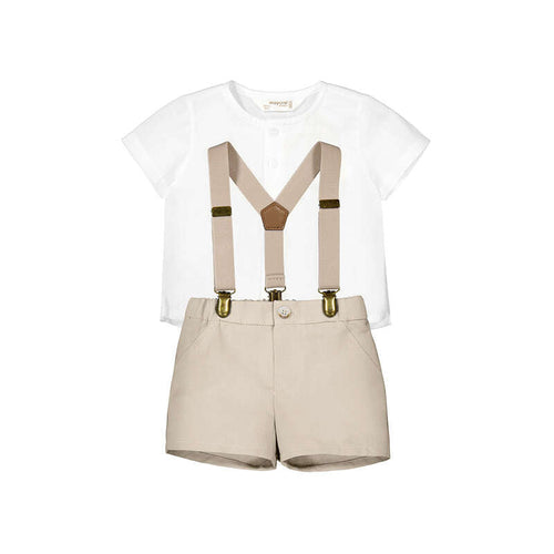 1278- beige short set