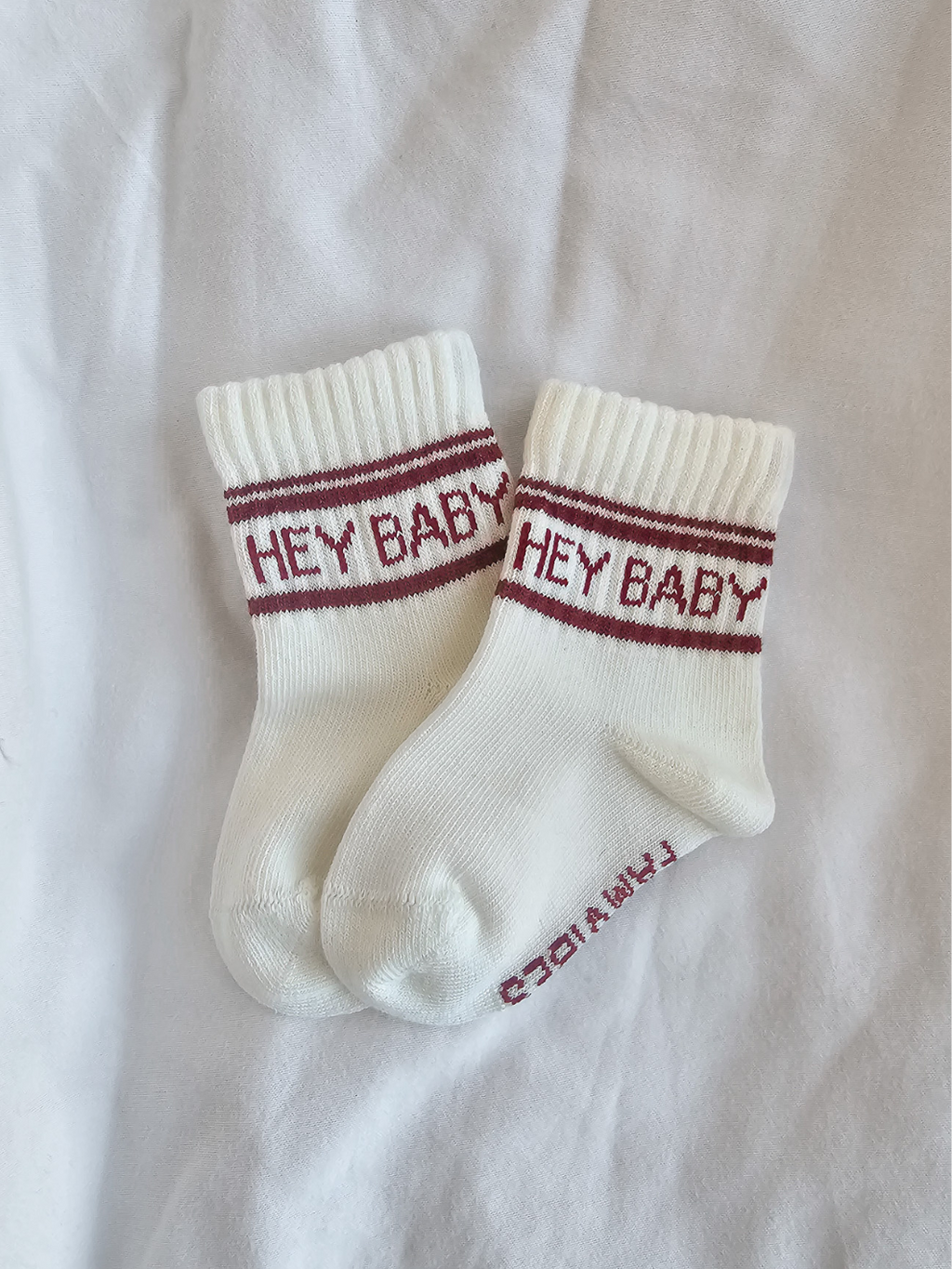 HEY BABY Socken - burgundy