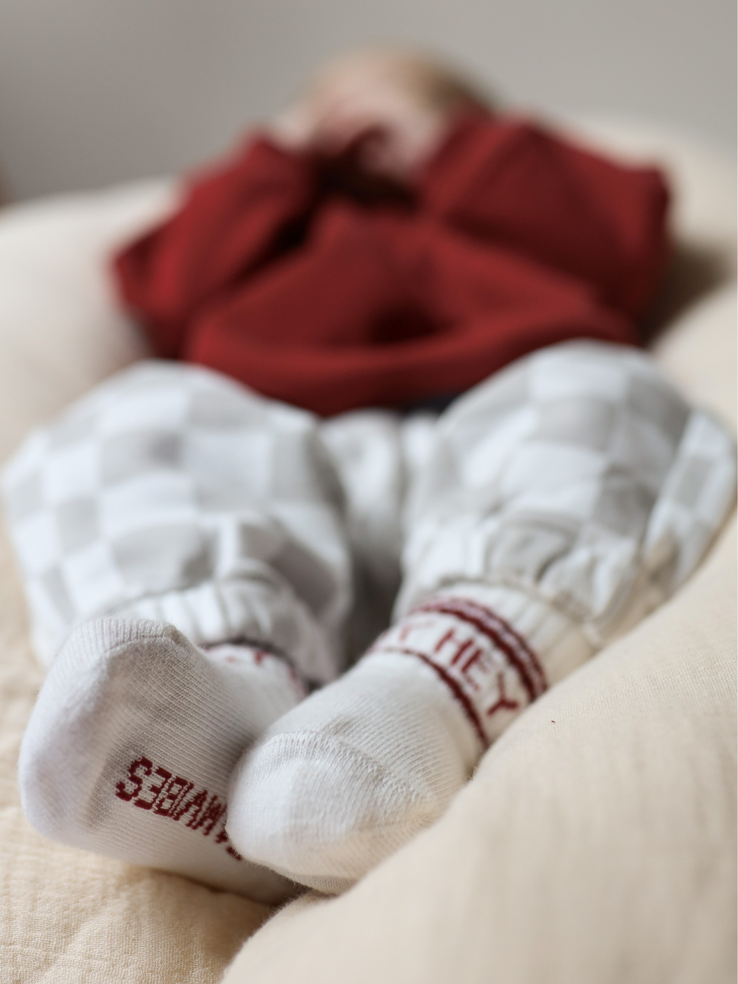 HEY BABY Socken - burgundy