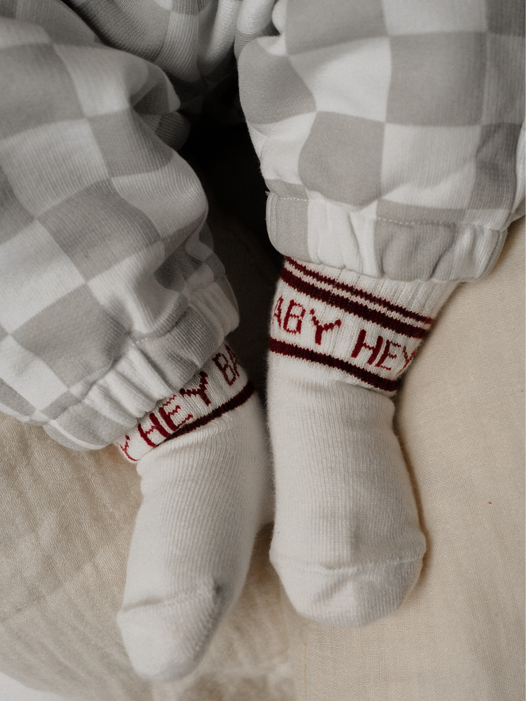 HEY BABY Socken - burgundy