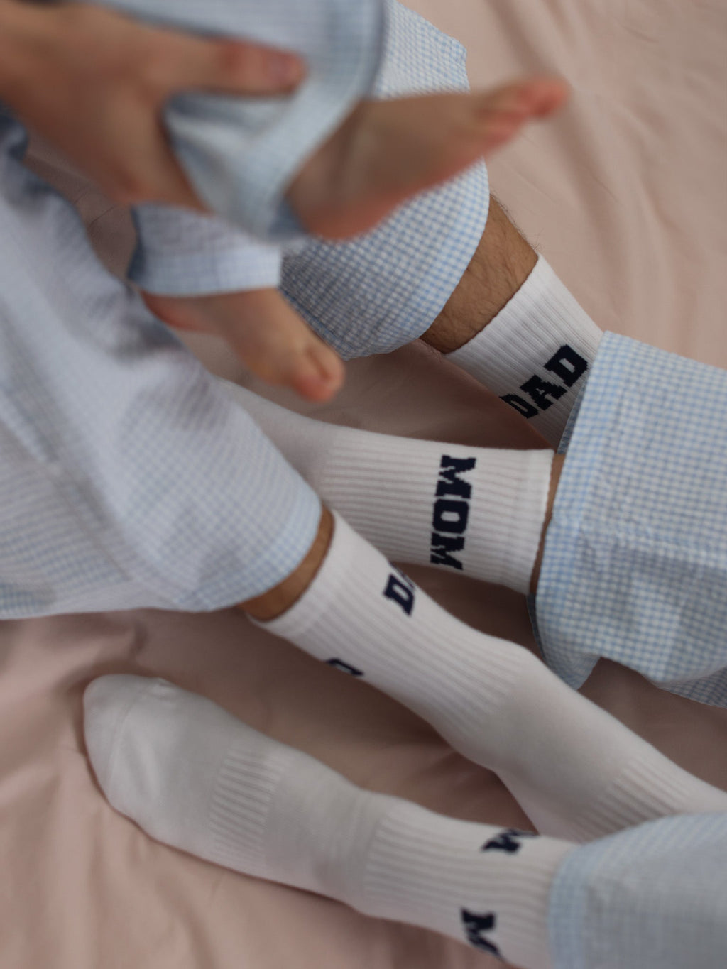 DAD COLLEGE Socken - weiß