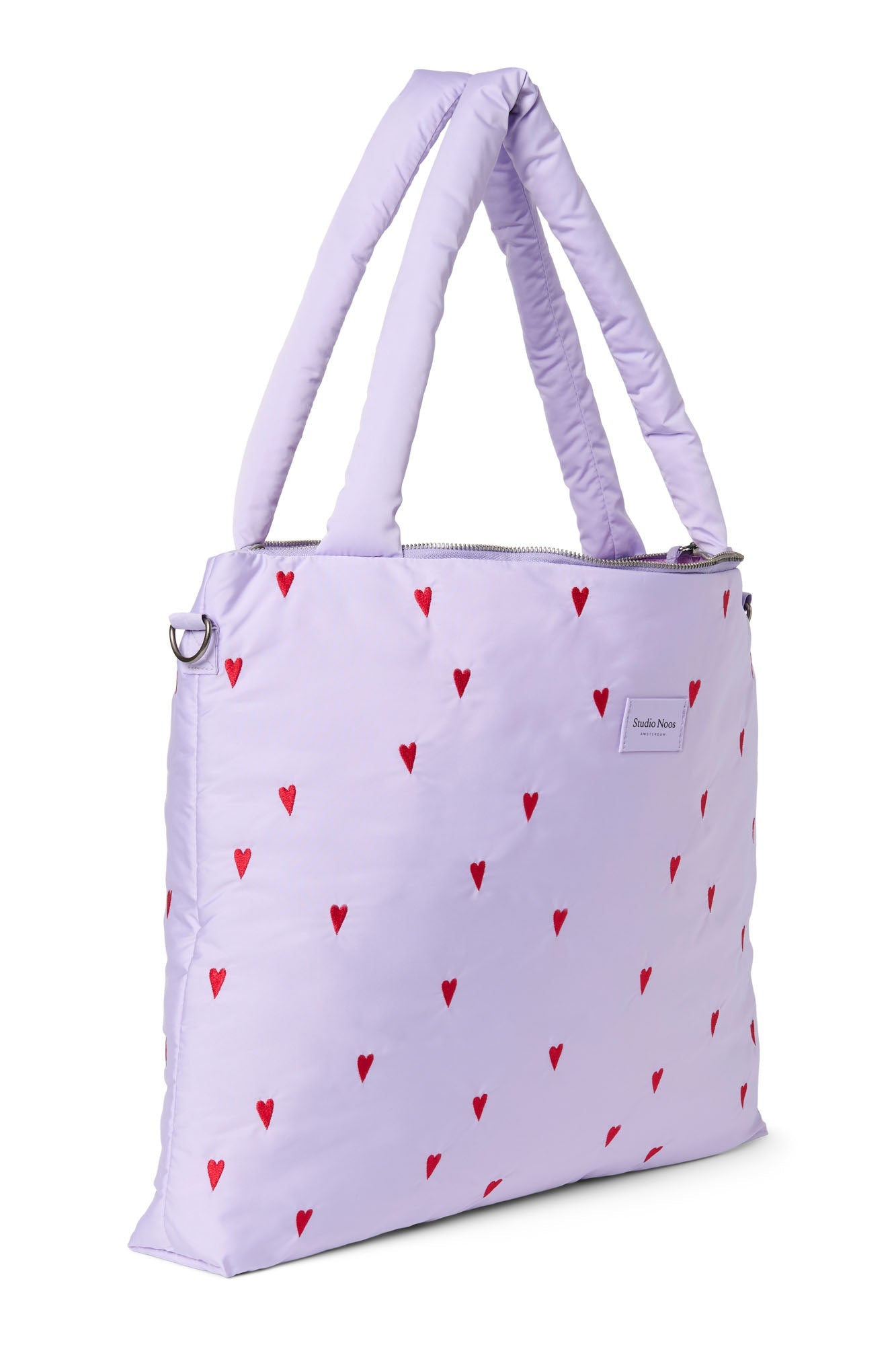 Paarse Hearts Puffy Luiertas