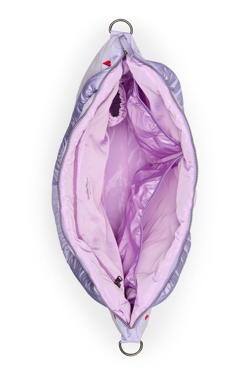 Paarse Hearts Puffy Luiertas