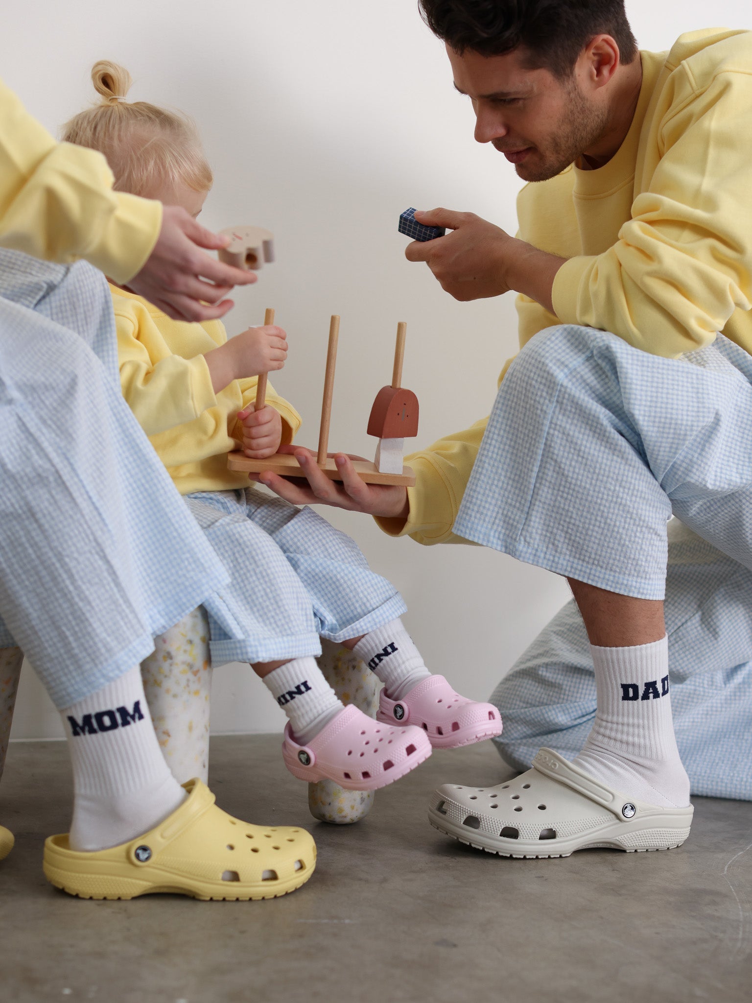 Family Socken Set - College weiß
