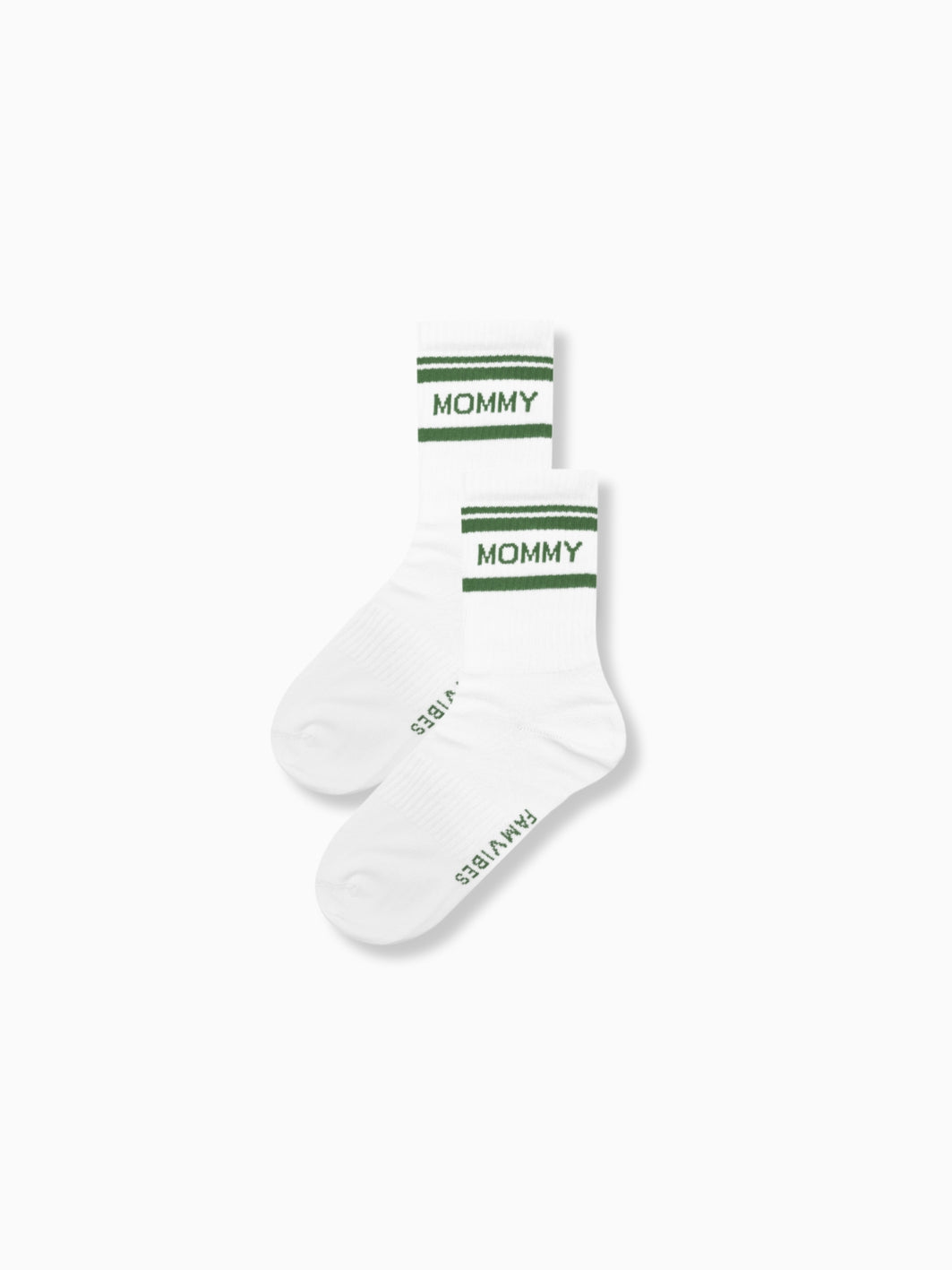 MOMMY Striped Socken - green