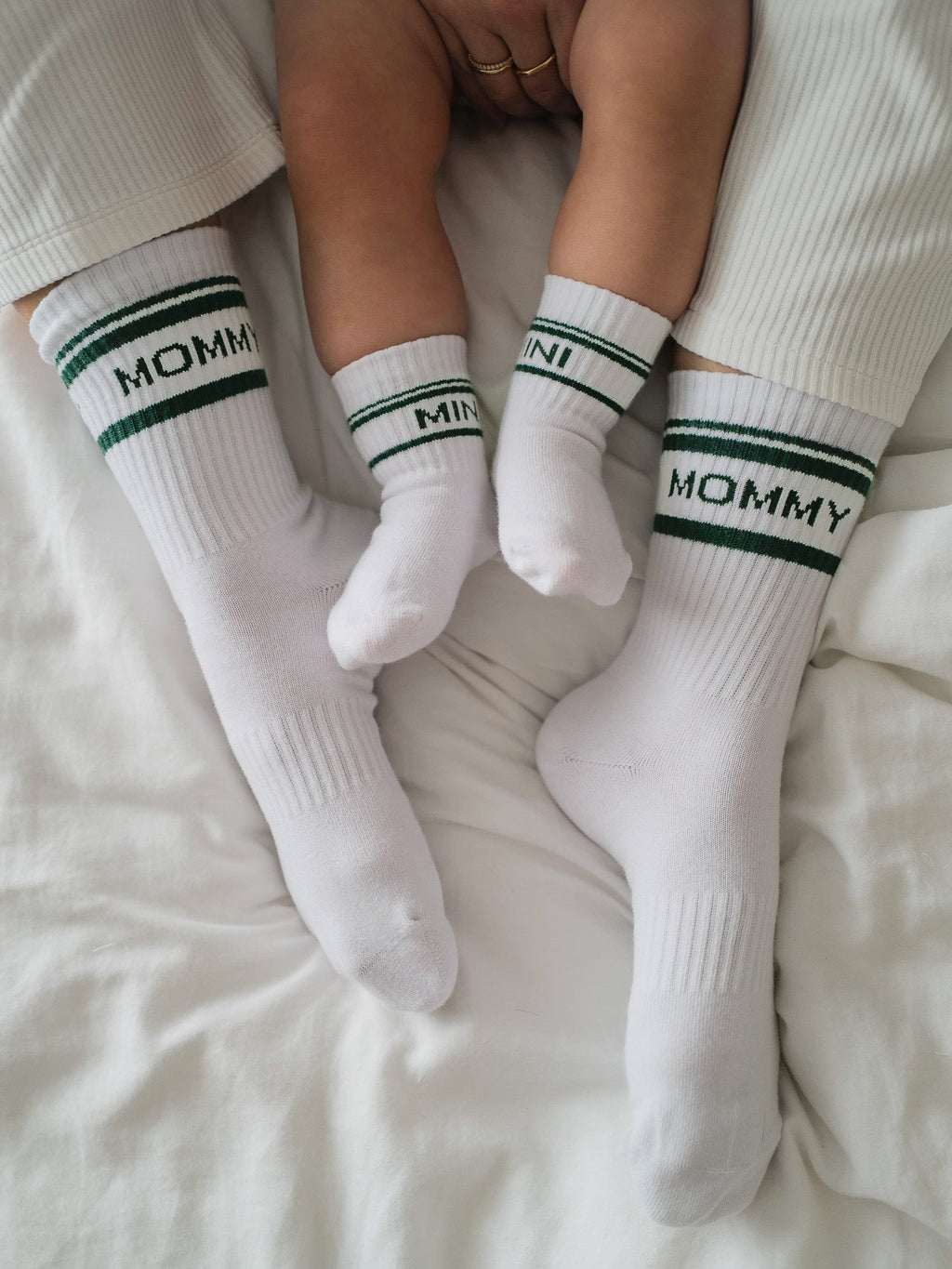 Family Socken Set - Striped green