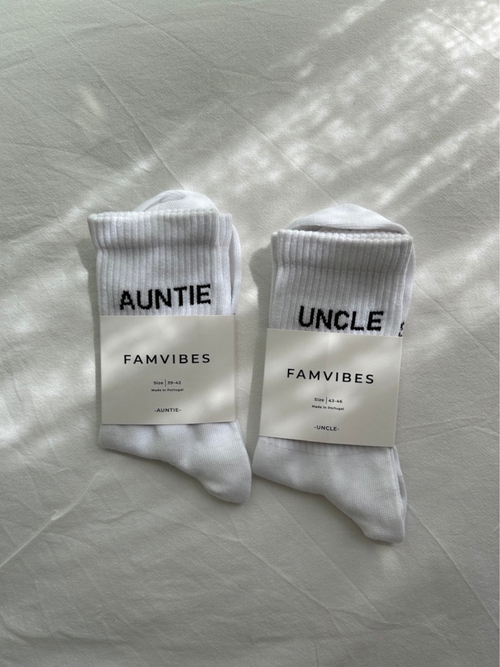 Auntie & Uncle Socken Set - weiß