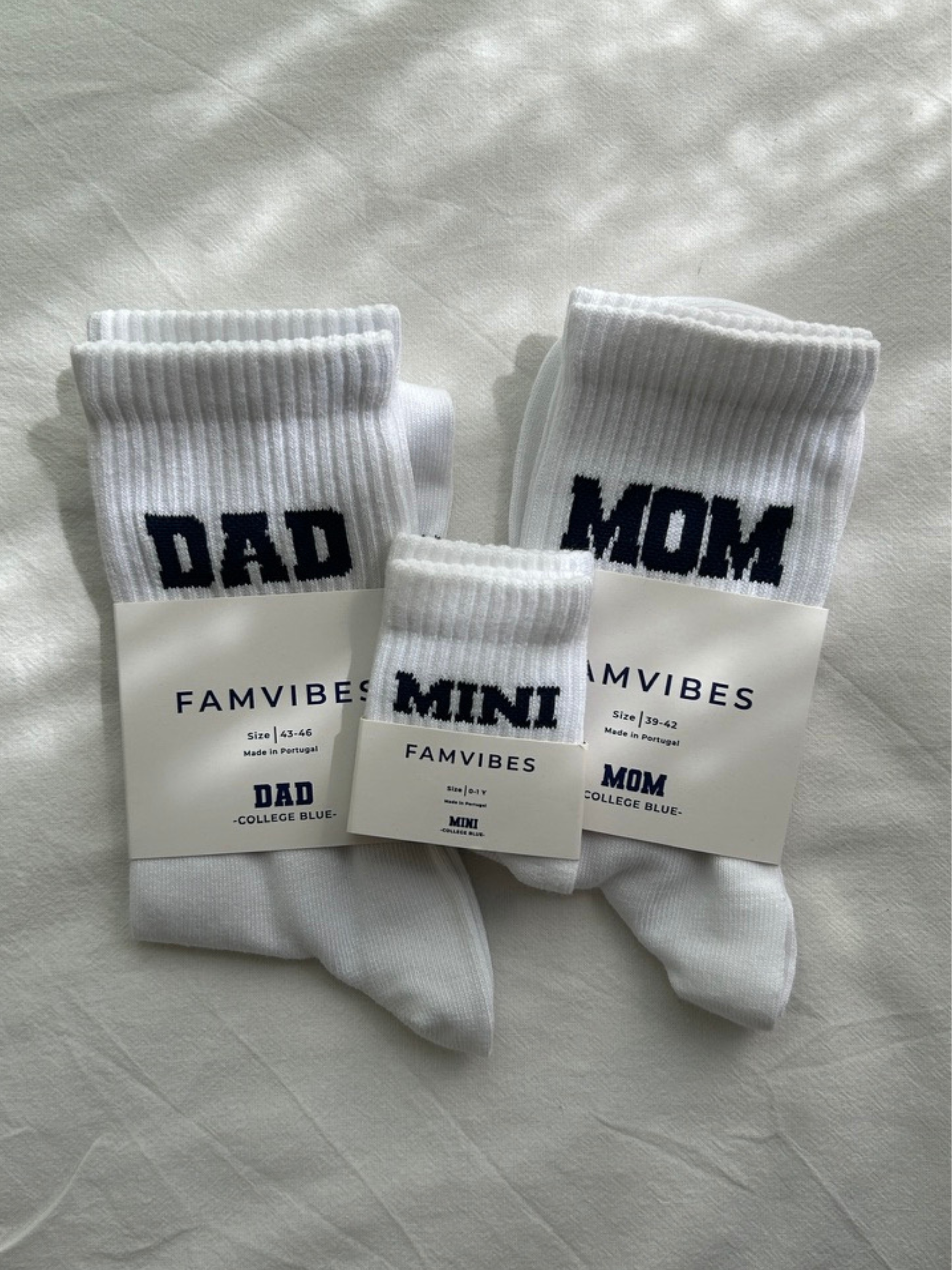 Family Socken Set - College weiß
