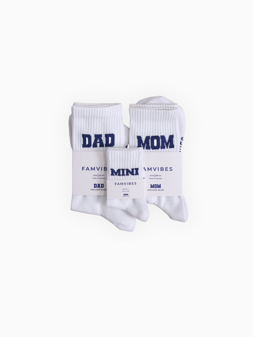 Family Socken Set - College weiß